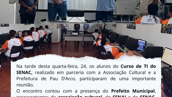 Investindo na Educação e no Futuro de Pau D’Arco!